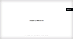Desktop Screenshot of mhamadkhodari.com