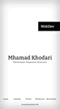 Mobile Screenshot of mhamadkhodari.com