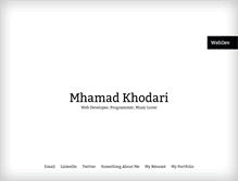 Tablet Screenshot of mhamadkhodari.com